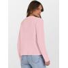 imageCaracilia Womens Cropped Cardigan Sweaters Open Front Button Down Dressy Casual Classic Knit Lady Jackets Fall OuterwearPink
