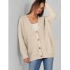 imageCaracilia Womens Oversized Cardigan Sweaters Long Sleeve Button Down Open Front Knit Sweater 2025 Fall Fashion OutfitsApricot
