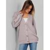imageCaracilia Womens Oversized Cardigan Sweaters Long Sleeve Button Down Open Front Knit Sweater 2025 Fall Fashion OutfitsRed Apricot