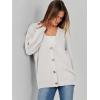 imageCaracilia Womens Oversized Cardigan Sweaters Long Sleeve Button Down Open Front Knit Sweater 2025 Fall Fashion OutfitsWhite