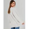 imageCaracilia Womens Oversized Cardigan Sweaters Long Sleeve Button Down Open Front Knit Sweater 2025 Fall Fashion OutfitsWhite