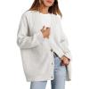 imageCaracilia Womens Oversized Cardigan Sweaters Long Sleeve Button Down Open Front Knit Sweater 2025 Fall Fashion OutfitsWhite