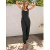 imageCaracilia Overalls for Women Loose Fit Summer Casual Jumpsuit Sleeveless Baggy Harem Pants Rompers One Piece Jumpers OutfitsBlack