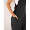 imageCaracilia Overalls for Women Loose Fit Summer Casual Jumpsuit Sleeveless Baggy Harem Pants Rompers One Piece Jumpers OutfitsBlack