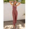 imageCaracilia Overalls for Women Loose Fit Summer Casual Jumpsuit Sleeveless Baggy Harem Pants Rompers One Piece Jumpers OutfitsCaramel