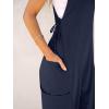 imageCaracilia Overalls for Women Loose Fit Summer Casual Jumpsuit Sleeveless Baggy Harem Pants Rompers One Piece Jumpers OutfitsNavy Blue