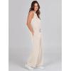 imageCaracilia Womens Jumpsuits Air Essentials Dressy Romper Wide Leg Long Pants Jumper 2025 Summer Travel Outfits Fashion ClothesApricot
