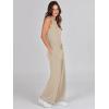 imageCaracilia Womens Jumpsuits Air Essentials Dressy Romper Wide Leg Long Pants Jumper 2025 Summer Travel Outfits Fashion ClothesKhaki