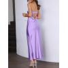 imageCaracilia Womens Strapless Satin Tube Bodycon Backless Wedding Guest Maxi Dress 2025 Fall Formal Long DressesPurple
