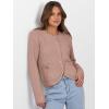 imageCaracilia Womens 2025 Fall Cardigan Sweaters Knitted Dressy Casual Jackets Trendy OutfitsCamel Peach Brown