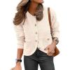 imageCaracilia Womens 2025 Fall Cardigan Sweaters Knitted Dressy Casual Jackets Trendy OutfitsBeige