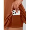 imageCaracilia Women Tennis Active Sporty Tank Dress with Shorts Workout Exercise Athletic Romper Mini Dresses Summer Golf OutfitsRust