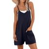 imageCaracilia Romper for Women Summer Casual Sleeveless Loose Overall Spaghetti Strap Shorts Jumpsuit 2025 Beach Vacation OutfitsNavy Blue