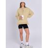 imageCaracilia Womens Oversized Sweatshirts Long Sleeve Henley Button Down Pullover Hoodies Tunic Tops 2025 Trendy Fall ClothesApricot
