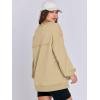 imageCaracilia Womens Oversized Sweatshirts Long Sleeve Henley Button Down Pullover Hoodies Tunic Tops 2025 Trendy Fall ClothesApricot