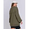 imageCaracilia Womens Oversized Sweatshirts Long Sleeve Henley Button Down Pullover Hoodies Tunic Tops 2025 Trendy Fall ClothesGreen