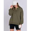 imageCaracilia Womens Oversized Sweatshirts Long Sleeve Henley Button Down Pullover Hoodies Tunic Tops 2025 Trendy Fall ClothesGreen