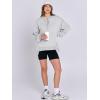imageCaracilia Womens Oversized Sweatshirts Long Sleeve Henley Button Down Pullover Hoodies Tunic Tops 2025 Trendy Fall ClothesLight Gray