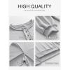 imageCaracilia Womens Oversized Sweatshirts Long Sleeve Henley Button Down Pullover Hoodies Tunic Tops 2025 Trendy Fall ClothesLight Gray