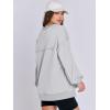 imageCaracilia Womens Oversized Sweatshirts Long Sleeve Henley Button Down Pullover Hoodies Tunic Tops 2025 Trendy Fall ClothesLight Gray