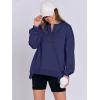 imageCaracilia Womens Oversized Sweatshirts Long Sleeve Henley Button Down Pullover Hoodies Tunic Tops 2025 Trendy Fall ClothesNavy Blue