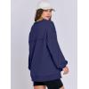 imageCaracilia Womens Oversized Sweatshirts Long Sleeve Henley Button Down Pullover Hoodies Tunic Tops 2025 Trendy Fall ClothesNavy Blue