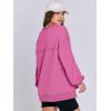 imageCaracilia Womens Oversized Sweatshirts Long Sleeve Henley Button Down Pullover Hoodies Tunic Tops 2025 Trendy Fall ClothesPurple