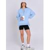 imageCaracilia Womens Oversized Sweatshirts Long Sleeve Henley Button Down Pullover Hoodies Tunic Tops 2025 Trendy Fall ClothesSky Blue