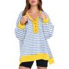 Striped Blue