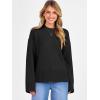 imageCaracilia Sweaters for Women Oversized Long Sleeve Casual Crewneck Knit Pullover Sweater Tops 2025 Fall Loose Winter OutfitsBlack
