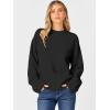 imageCaracilia Sweaters for Women Oversized Long Sleeve Casual Crewneck Knit Pullover Sweater Tops 2025 Fall Loose Winter OutfitsBlack