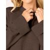 imageCaracilia Sweaters for Women Oversized Long Sleeve Casual Crewneck Knit Pullover Sweater Tops 2025 Fall Loose Winter OutfitsCoffee