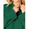 imageCaracilia Sweaters for Women Oversized Long Sleeve Casual Crewneck Knit Pullover Sweater Tops 2025 Fall Loose Winter OutfitsForest Green