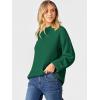 imageCaracilia Sweaters for Women Oversized Long Sleeve Casual Crewneck Knit Pullover Sweater Tops 2025 Fall Loose Winter OutfitsForest Green