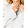 imageCaracilia Sweaters for Women Oversized Long Sleeve Casual Crewneck Knit Pullover Sweater Tops 2025 Fall Loose Winter OutfitsWhite