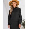 imageCaracilia 2 Piece Skirt Set for Women Sweater Dress Long Sleeve Oversized Tops Matching Maxi Skirts 2025 Fall Outfits ClothesBlack