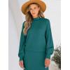 imageCaracilia 2 Piece Skirt Set for Women Sweater Dress Long Sleeve Oversized Tops Matching Maxi Skirts 2025 Fall Outfits ClothesGreen
