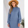 imageCaracilia 2 Piece Skirt Set for Women Sweater Dress Long Sleeve Oversized Tops Matching Maxi Skirts 2025 Fall Outfits ClothesIndigo
