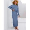 imageCaracilia 2 Piece Skirt Set for Women Sweater Dress Long Sleeve Oversized Tops Matching Maxi Skirts 2025 Fall Outfits ClothesIndigo