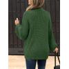 imageCaracilia Cardigan Sweaters for Women Long Sleeve Chunky Knit Open Front 2025 Fall Casual Loose Fit Lightweight OuterwearDeep Green