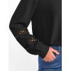 imageCaracilia Womens Lantern Long Sleeve Tops Dressy Casual Blouses 2025 Trendy V Neck T Shirts Work Outfits Fall Fashion ClothesBlack