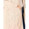 imageCaracilia Womens Oversized Cable Knit Long Cardigan Sweaters Open Front Duster Coat 2025 Fall Outfits OutwearBeige
