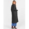 imageCaracilia Womens Oversized Cable Knit Long Cardigan Sweaters Open Front Duster Coat 2025 Fall Outfits OutwearBlack