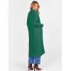 imageCaracilia Womens Oversized Cable Knit Long Cardigan Sweaters Open Front Duster Coat 2025 Fall Outfits OutwearDark Green