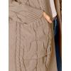 imageCaracilia Womens Oversized Cable Knit Long Cardigan Sweaters Open Front Duster Coat 2025 Fall Outfits OutwearKhaki