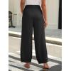 imageCaracilia Women Wide Leg Palazzo Pants 2025 Summer Casual High Waist Flowy Loose Boho Beach Vacation Lantern PantsBlack