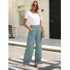 imageCaracilia Women Wide Leg Palazzo Pants 2025 Summer Casual High Waist Flowy Loose Boho Beach Vacation Lantern PantsLake