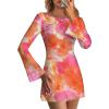 Orange Pink Floral