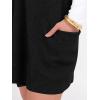 imageCaracilia Womens Sweater Vest Dress Wool Blend V Neck Sleeveless Loose Fit Casual 2025 Fall Short Tank Dresses with PocketsBlack