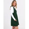 imageCaracilia Womens Sweater Vest Dress Wool Blend V Neck Sleeveless Loose Fit Casual 2025 Fall Short Tank Dresses with PocketsDeep Green
